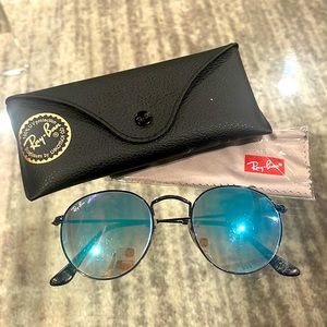 100% Authentic Ray Ban ROUND FLASH LENSES GRADIENT